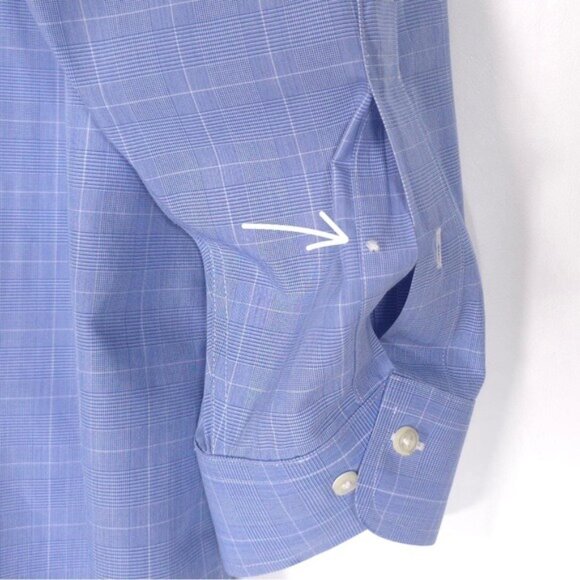 Brooks Brothers Men’s REGENT NON-IRON Cotton LS Plaid Shirt 17 1/2 - 4/5 - Picture 9 of 10